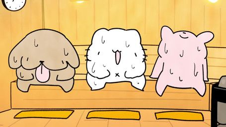 dog_(demon_core-kun), karameru_(character), rabbit_(demon_core-kun), demon_core-kun, matatabi_movie_labo