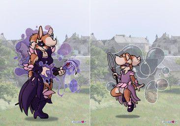 chocolatekitsune_(character), chocolatekitsune, age_transformation, anthro, armor