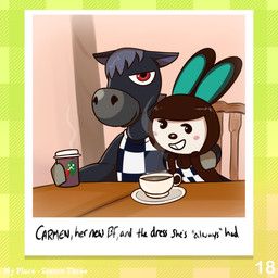 carmen_(animal_crossing), roscoe_(animal_crossing), animal_crossing, nintendo, cookieboy011