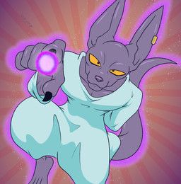 beerus, dragon_ball, dragon_ball_super, gavanzude, abstract_background