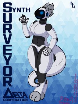 eve_(surveyor_synth), rynn1225, :3, anthro, black_pawpads