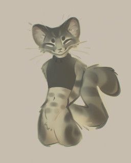purrowan, anthro, biped, bottomless, carnivoran