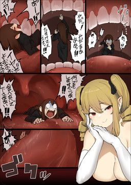 uru, armwear, big_breasts, black_bottomwear, black_clothing