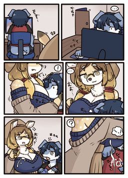 chifuru_furumi, haruki_tagokoro, two_beasts_or_not_to_beast, wktkrubbit, anthro