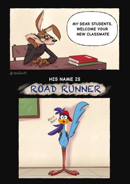 road_runner_(looney_tunes), wile_e._coyote, looney_tunes, warner_brothers, v_sallart