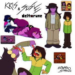 kris_dreemurr, susie_(deltarune), deltarune, undertale_(series), cramiro_starenn