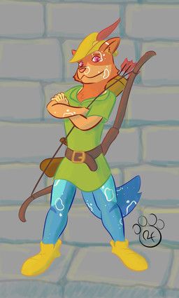 mozi_(roamingfursona), robin_hood, roamingfursona, anthro, arrow_(weapon)