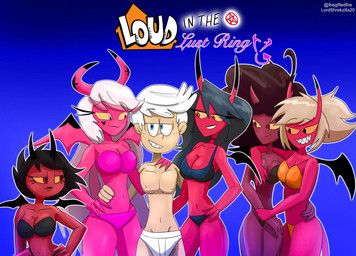 apple_(helluva_boss), coco_(helluva_boss), kiki_(helluva_boss), lincoln_loud, milky_(helluva_boss)