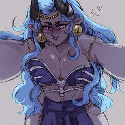 seridia_(fields_of_mistria), fields_of_mistria, currentlytr_ash, big_breasts, black_eyebrows