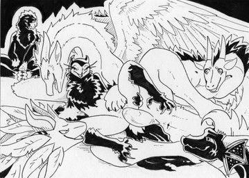 awouay, reyss_(foxminoso), vincent_(crowvern), yavi, mythology