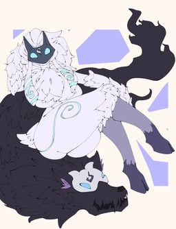 kindred_(lol), lamb_(lol), wolf_(lol), league_of_legends, riot_games