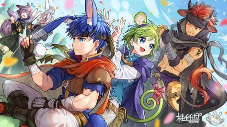 bernadetta_von_varley, feh, ike_(fire_emblem), jaffar_(fire_emblem), nino_(fire_emblem)