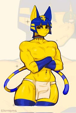 ankha_(animal_crossing), animal_crossing, nintendo, zoruyoung, accessory