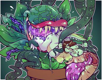 audrey_ii, little_shop_of_horrors, bileshroom, ambiguous_gender, ambiguous_penetrating