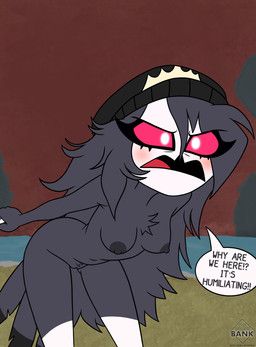 octavia_(helluva_boss), hellaverse, helluva_boss, thedispenser69, angry