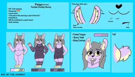 paige_(reginaskunk), the-koneko, anthro, blue_background, clothing