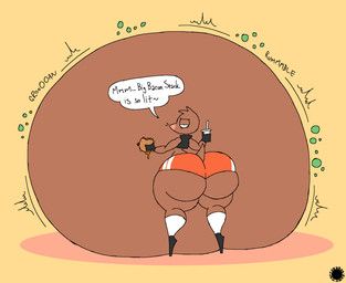 evan_laveldivan, thatdawgmurray, anthro, bar_emanata, belly