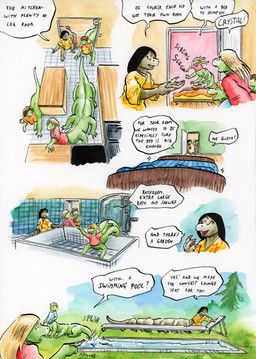 aneali_(growing_troubles), crystal_(growing_troubles), kazuli_(growing_troubles), liz_(growing_troubles), miles_(growing_troubles)