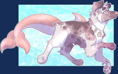 jaspering, ambiguous_gender, aquatic, australian_shepherd, brown_body