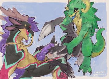 fyr_(fenrir784), keranas, mira_(honzazalis), mythology, redishdragie