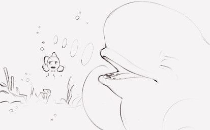 bailey_(finding_dory), marlin_(finding_nemo), disney, finding_dory, finding_nemo