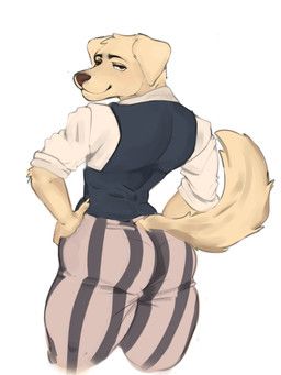 jack_(beastars), beastars, dogahotx, anthro, big_butt