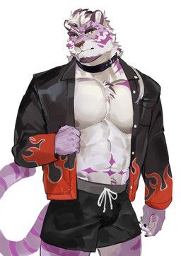 sadiend, seatohao, abs, anthro, beard