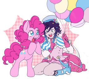pinkie_pie_(mlp), venti_(genshin_impact), friendship_is_magic, genshin_impact, hasbro