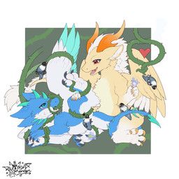 mythology, dark_mervyn, 2_horns, blue_body, blue_eyes