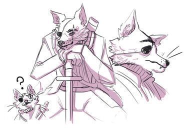 lunareel, 5_fingers, anthro, arms_bent, black_eyebrows