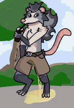 kibz_(kassiopeia117), kassiopeia117, american_opossum, anthro, bodily_fluids