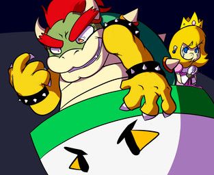 bowser, princess_peach, mario_bros, nintendo, fuposey
