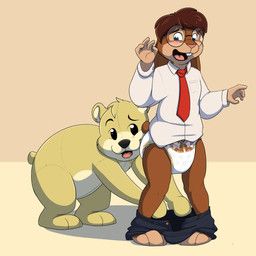 baltnwolf, animate_inanimate, anthro, assisted_exposure, bear