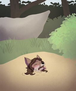 kirannaconda, anthro, blush, brown_body, brown_fur