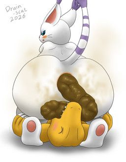 bandai_namco, digimon, drain_scat, 3_fingers, ^_^
