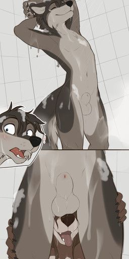 benji_(benji_doggo), nova_(sunliine), sunliine, animal_genitalia, anthro