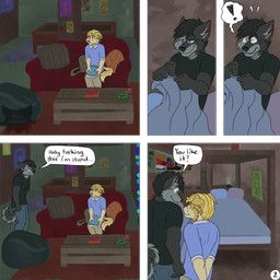 jeremy_(kriek_wildebeest), tom_(kriek_wildebeest), kriek_wildebeest, 5_panel_comic, anthro