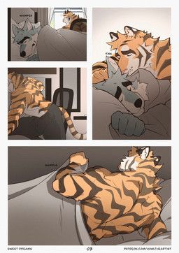 howltheartist, anthro, back_muscles, bed, bed_covers