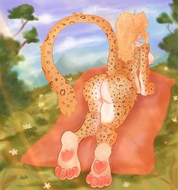 fan_character, greengirdle, 4_toes, 5_fingers, amur_leopard