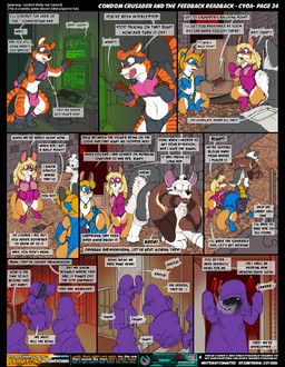 condom_crusader, feral_menace, firecat, input_(kitsune_youkai), kit_(kitsune_youkai)