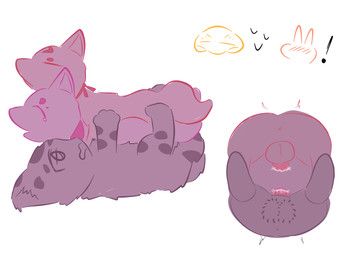 fuzai_(fabulous_beasts), hetao_(fabulous_beasts), inari, shota_(fabulous_beasts), sibuxiang_the_deer_(fabulous_beasts)