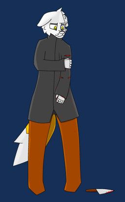 nixurut, anthro, arctic_fox, arm_wound, black_clothing