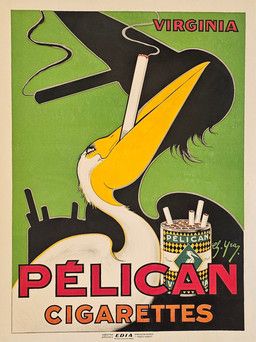 pelican_cigarettes, charles_yray, abstract_background, advertisement, ambiguous_gender