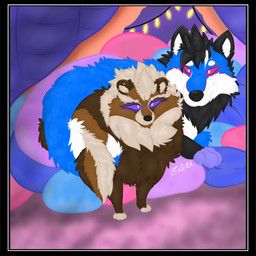 cobalt_(texiefox), kita_tanuki, texiefox, bedding, blanket