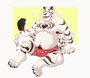 its_stardog, anthro, armpit_hair, belly, biceps