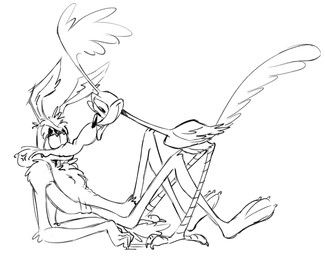 road_runner_(looney_tunes), wile_e._coyote, looney_tunes, warner_brothers, vailskribbl