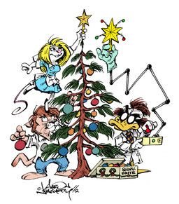 holly_hollister, professor_x_mallard, wally_wallechinsky, christmas, endtown