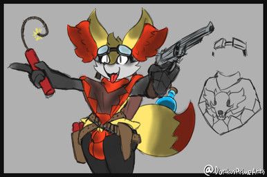 powda_(dorkusprimearts), nintendo, pokemon, dorkusprimearts, ammo_belt