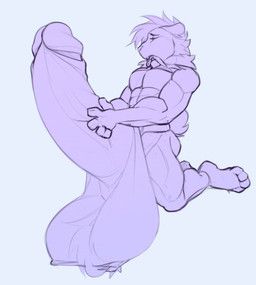 saberfuz, anthro, balls, big_penis, breath