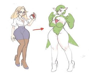 nintendo, pokemon, kurosaki_artist, 5_fingers, before_and_after